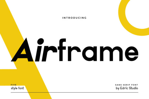 Airframe: The Minimal Sans Serif Typeface for Clean Editorial Design