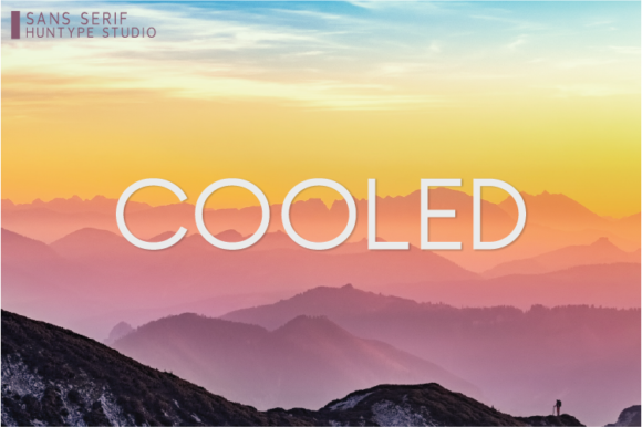 Cooled Typeface: A Minimalist Sans Serif for Clean Brand Identities