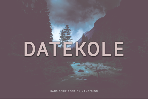 Datekole: The Minimal Sans Serif Font for Polished Branding