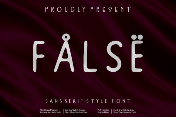 False Note: The Modern Sans Serif Font for Scroll-Stopping Campaigns