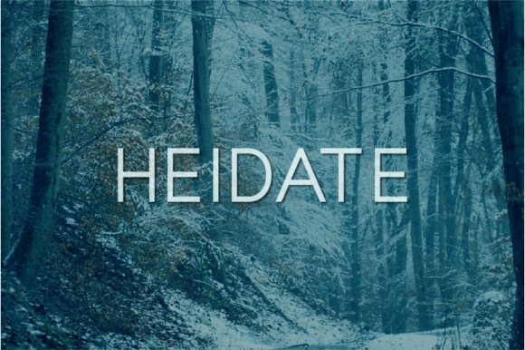 Heidate: The Classy Sans Serif Font for Handmade Labels and Printables