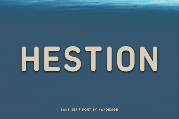 Hestion: The Minimal Sans Serif Typeface for Handmade Branding