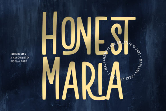 Honest Maria: A Minimal Sans Serif Font for Clean Editorial Design