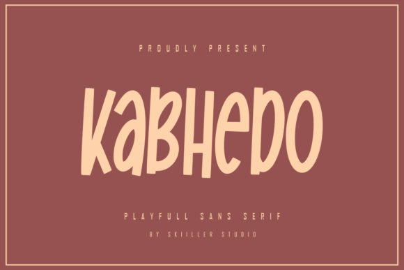 Kabhedo: The Playful Sans Serif Font for Modern Brand Identity