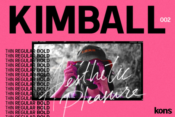 Kimball Typeface: Minimal Sans Serif for Clean Web Design