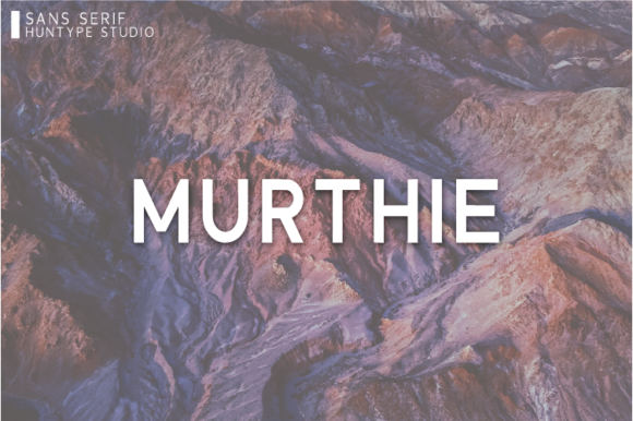 Murthie: A Minimal Sans Serif Typeface for Clean Campaign Design