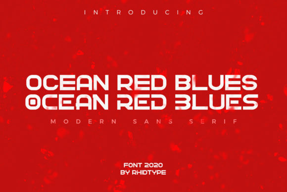 Ocean Red Blues: A Modern Sans Serif for Clean Digital Layouts