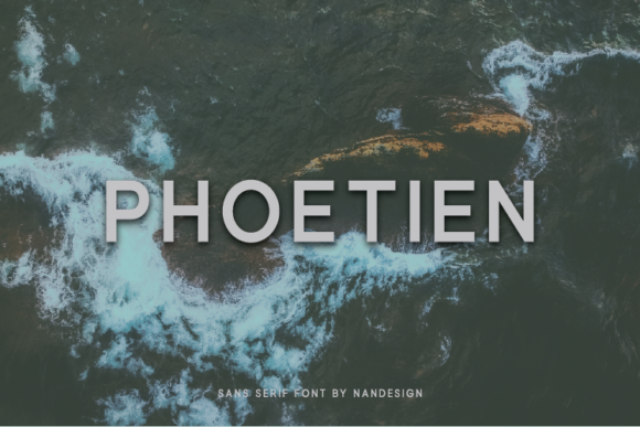 Phoetien: A Minimal Sans Serif Typeface for Modern Editorial Design