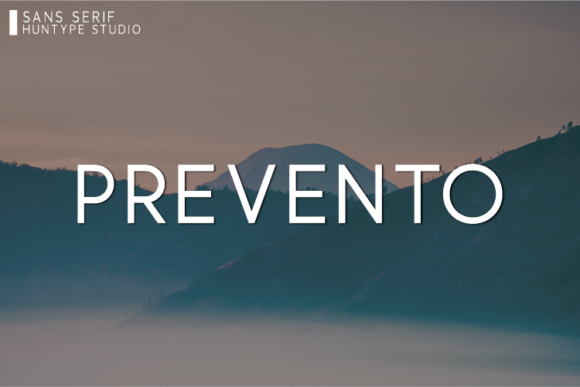 Prevento Typeface: A Clean Sans Serif for Handmade Products