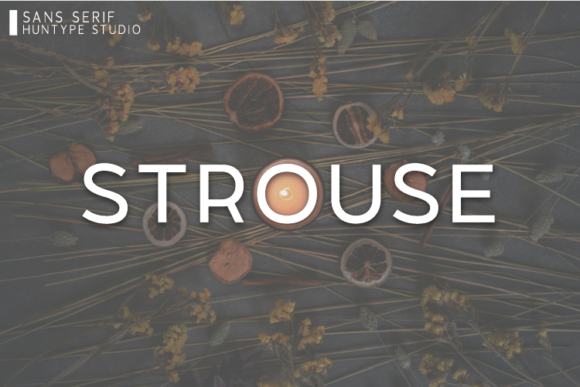 Strouse: The Minimal Sans Serif Font for Modern Craft Projects