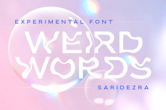 Weird Words: The Quirky Sans Serif Font for Standout Craft Designs