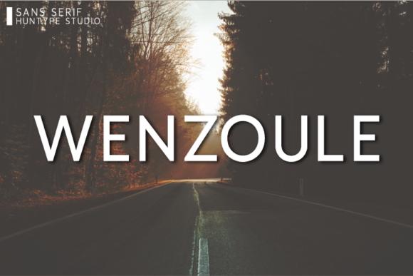 Wenzoule: A Modern Sans Serif Typeface for Editorial Design