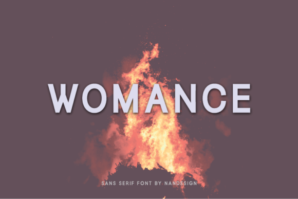 Womance: A Minimal Sans Serif Typeface for Clean Brand Identity